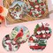 8 Pieces Christmas Diamond Painting Coasters Kits for Adults(Christmas)